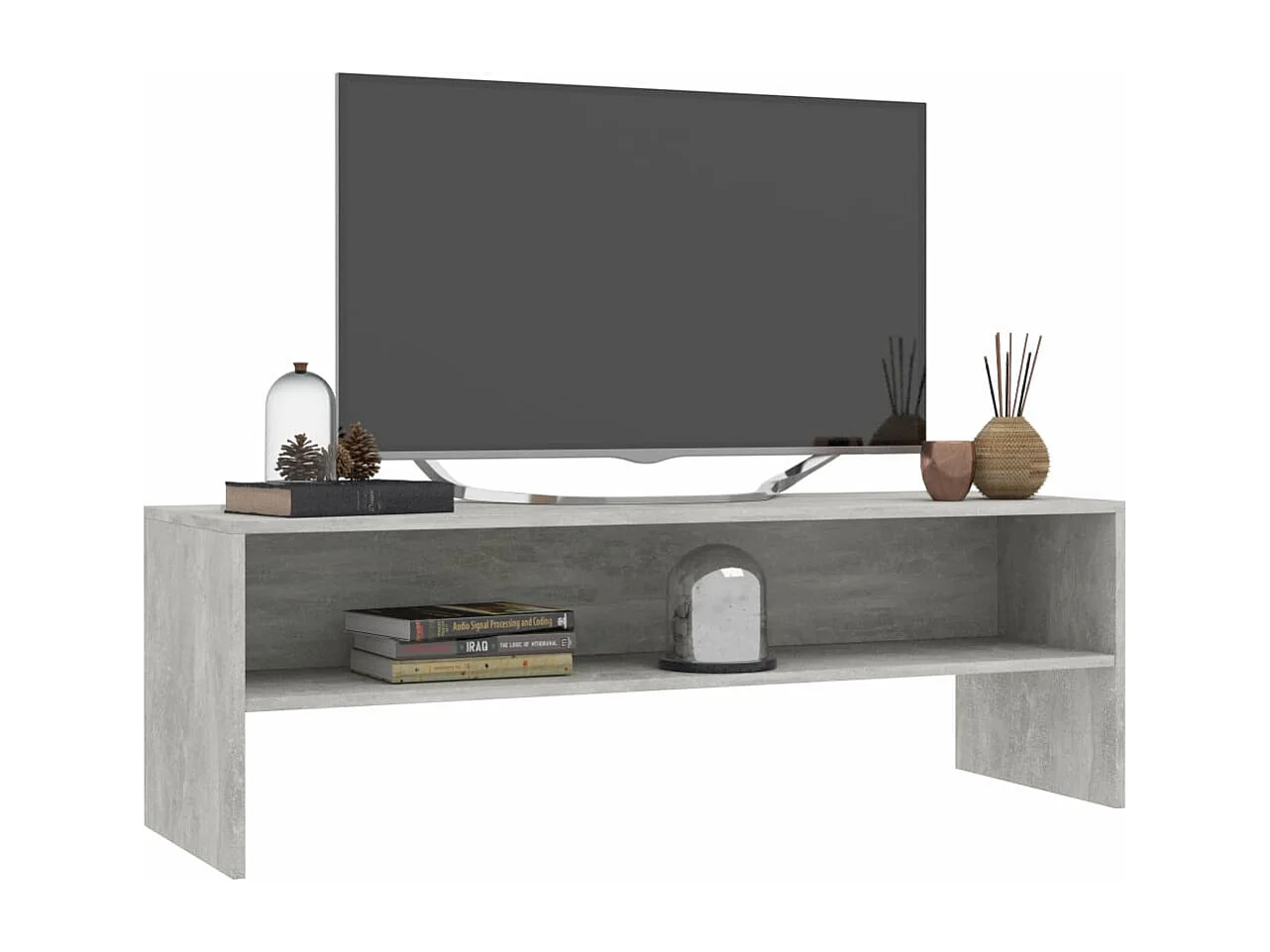 Meuble TV Gris cement 120 x 40x40