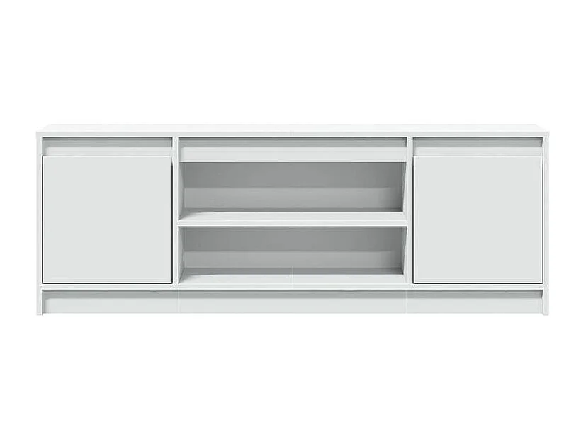 Meuble TV avec LED blanc 139,5x34x50 bois d'ingénierie