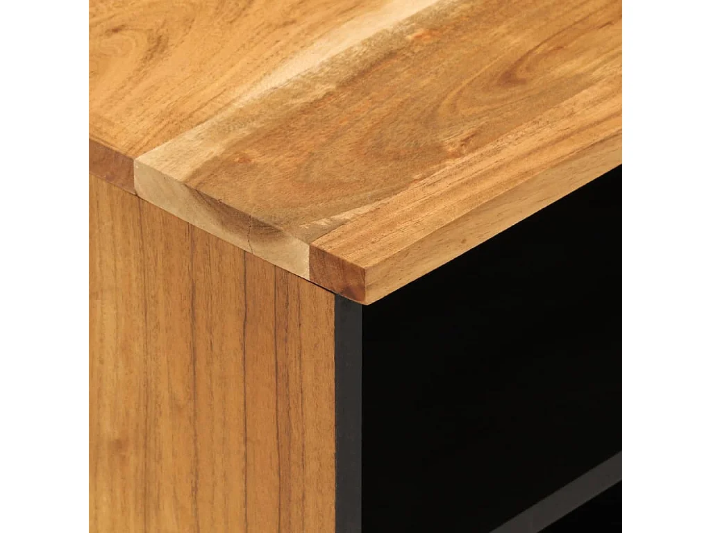 Meuble TV 100x33x46 bois d'acacia solide