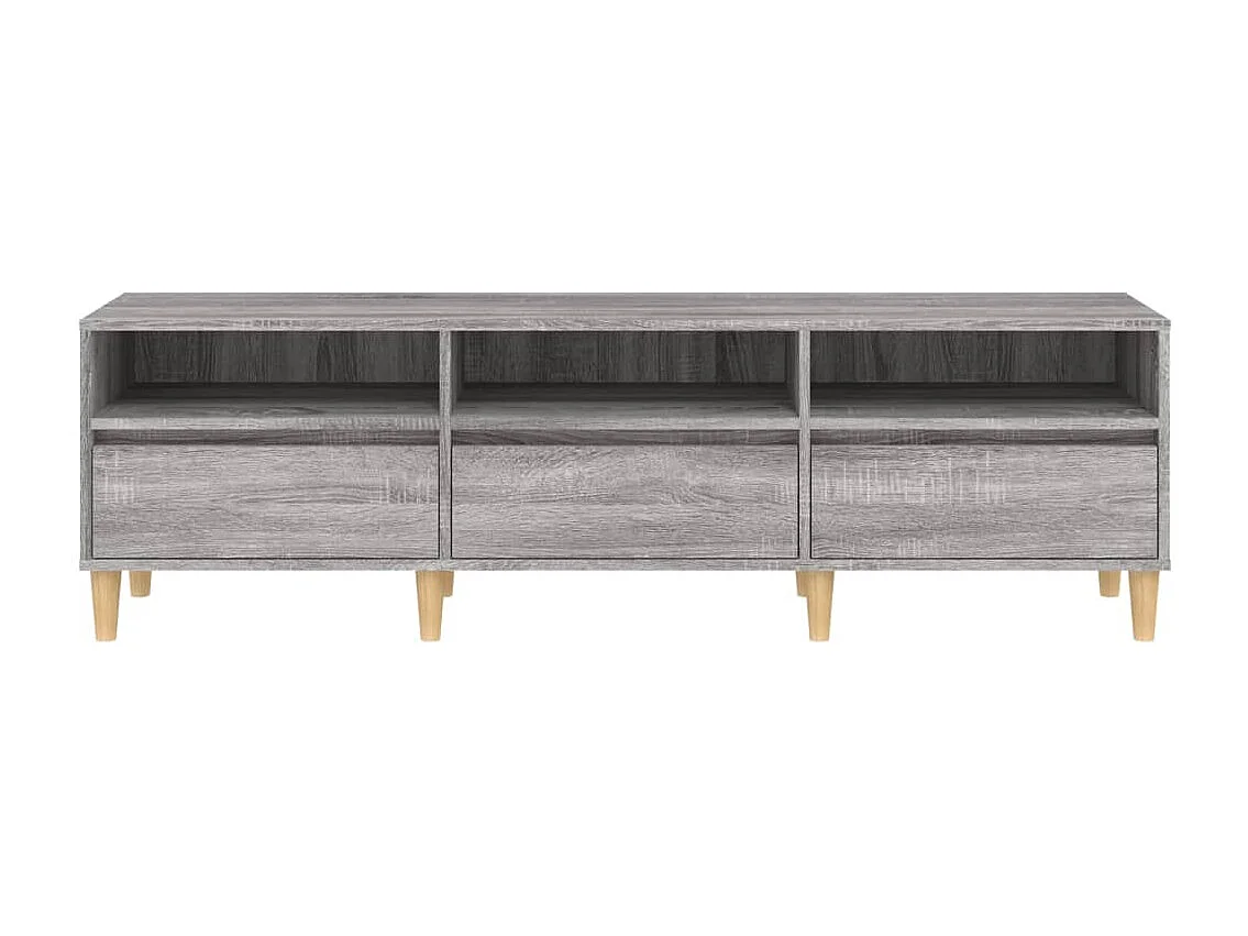 Meuble TV Sonoma gris 150x30x44,5 bois d'ingénierie