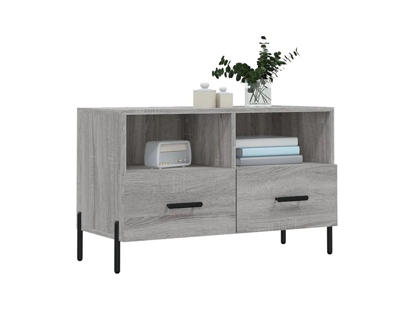 Meuble TV Sonoma gris 80x36x50 Bois d'ingénierie