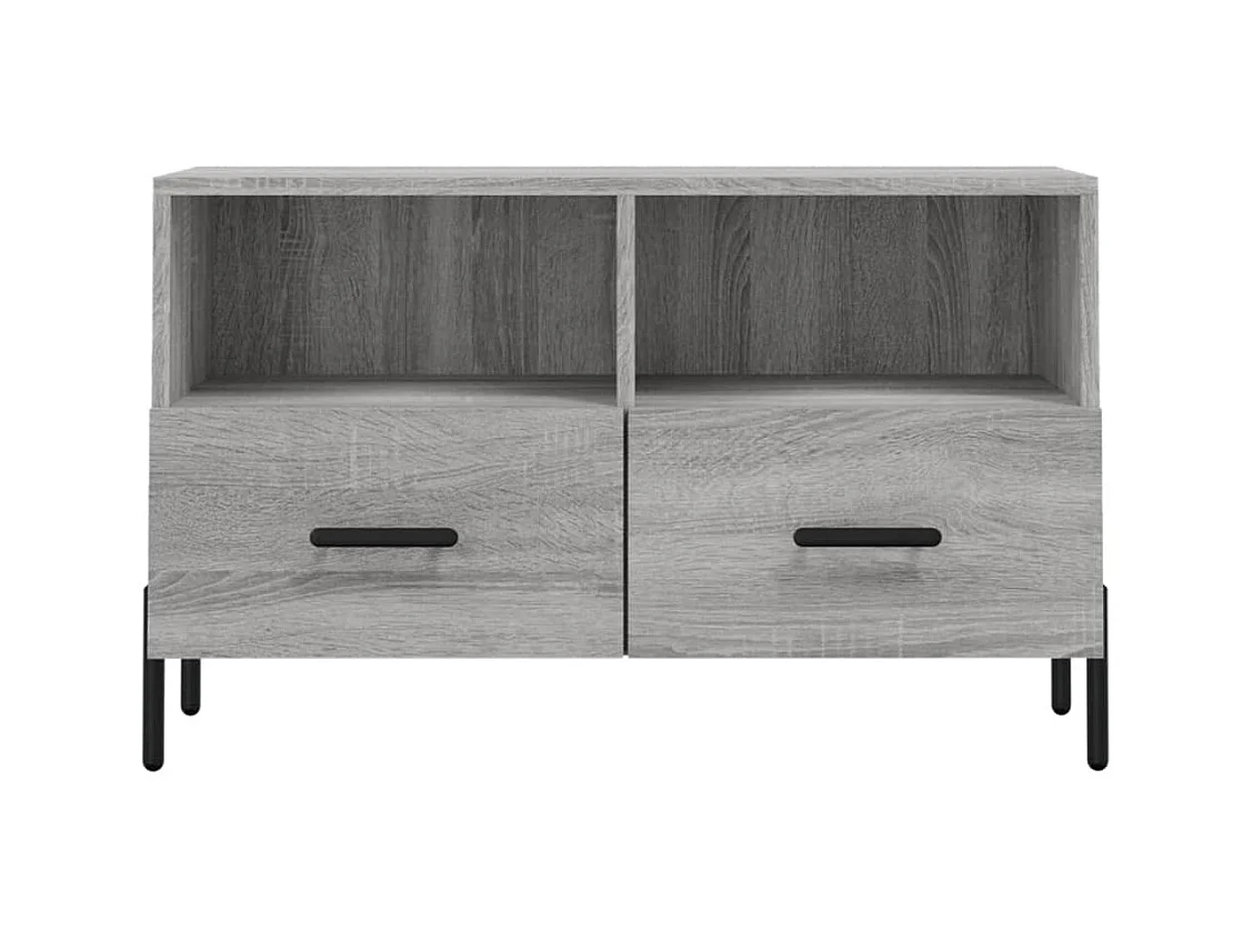Meuble TV Sonoma gris 80x36x50 Bois d'ingénierie