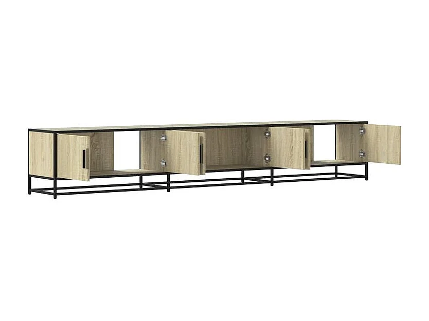 Meuble TV chêne sonoma 240x35x41 bois d'ingénierie