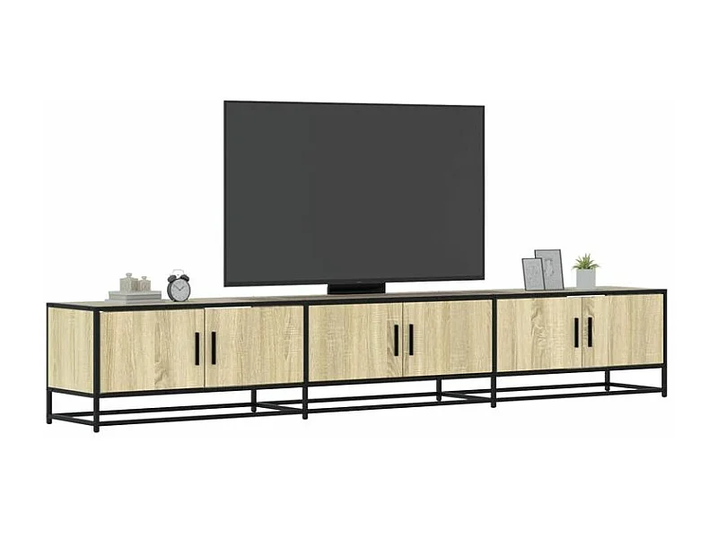 Meuble TV chêne sonoma 240x35x41 bois d'ingénierie