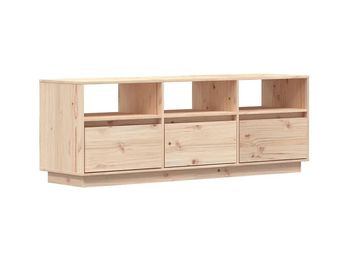 Meuble TV 140x37x50 Bois de pin massif