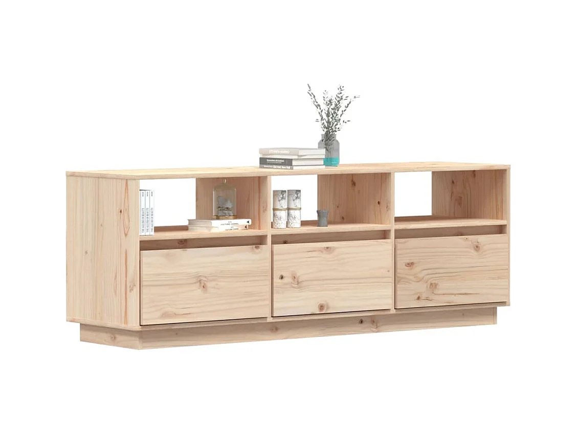 Meuble TV 140x37x50 Bois de pin massif