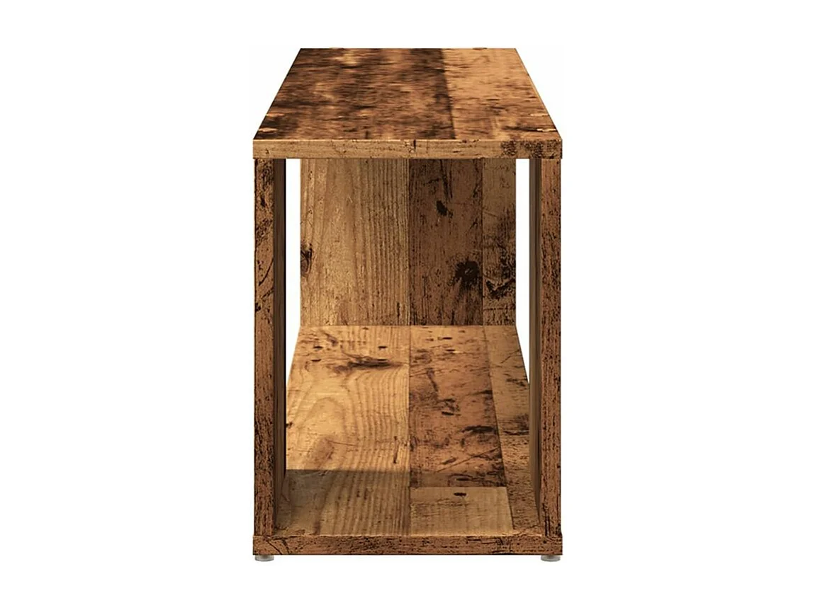 Meuble TV vieux bois 100x24x32 bois d'ingénierie