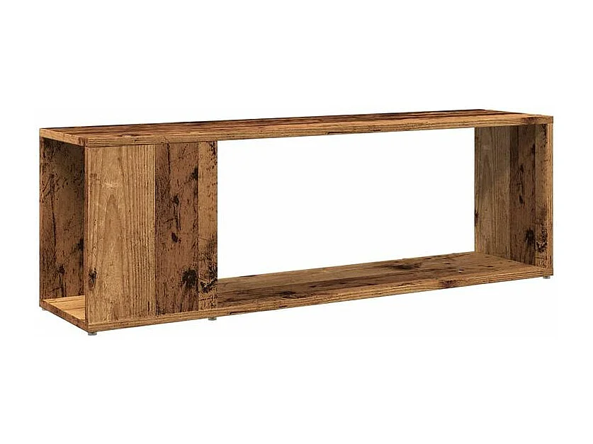 Meuble TV vieux bois 100x24x32 bois d'ingénierie