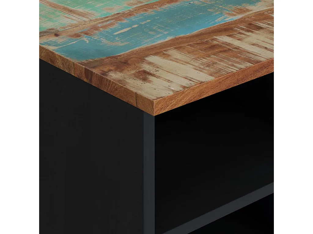 Meuble TV 100x33x46 bois de récupération et d'ingénierie