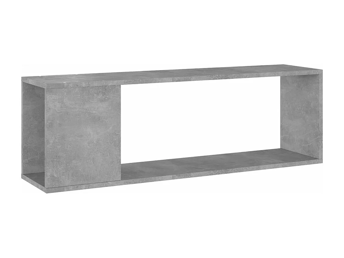Meuble TV Gris béton 100x24x32