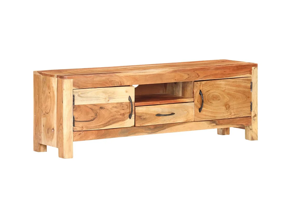 Meuble TV 116x30x40 Bois d'acacia massif