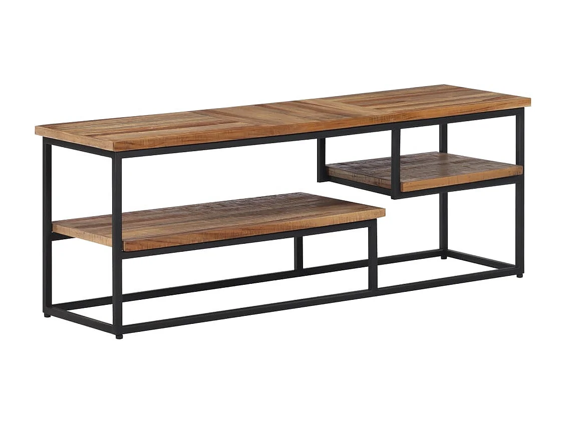 Meuble TV 110x30x39 teck massif récupéré