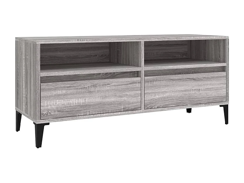 Meuble TV sonoma gris 100x34,5x44,5 bois d'ingénierie