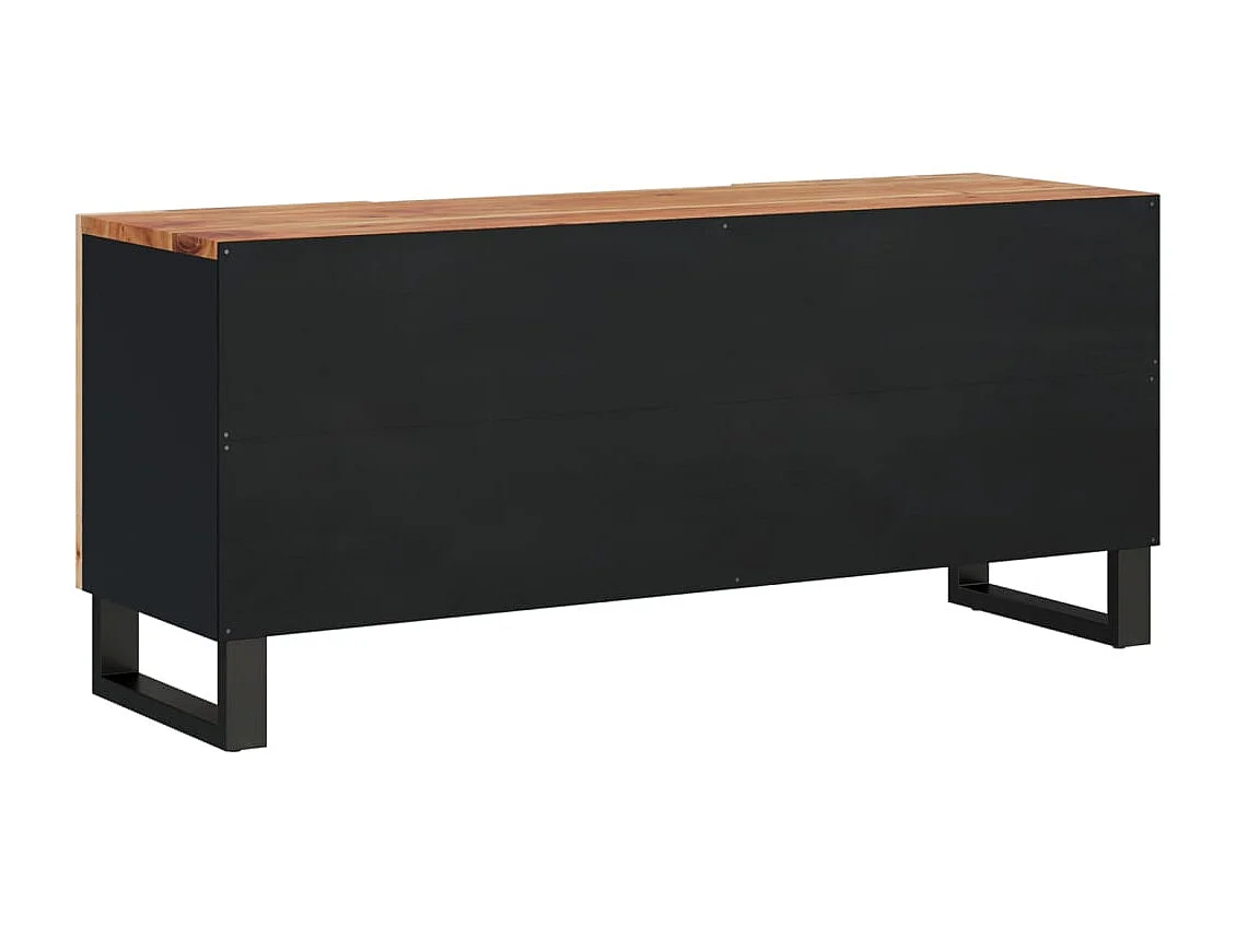 Meuble TV 105x33,5x46 bois d'acacia solide et d'ingénierie