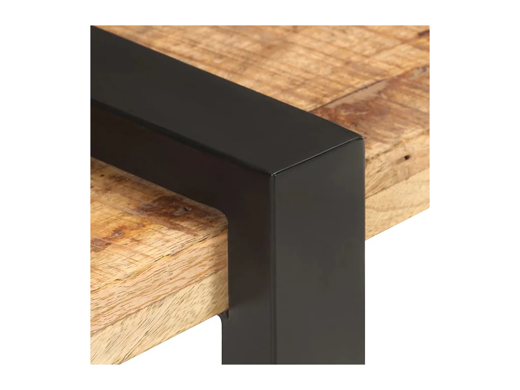 Meuble TV 160x40x40 Bois massif de manguier brut