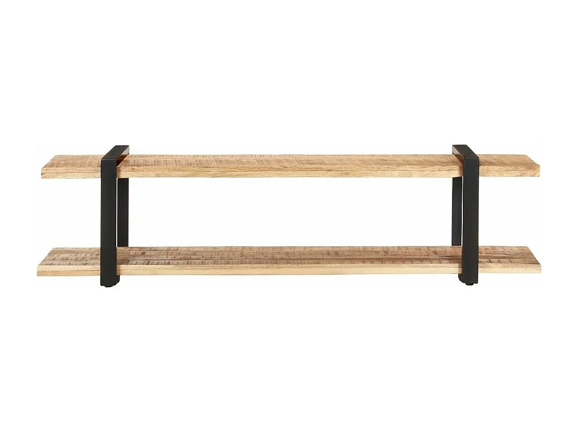 Meuble TV 160x40x40 Bois massif de manguier brut