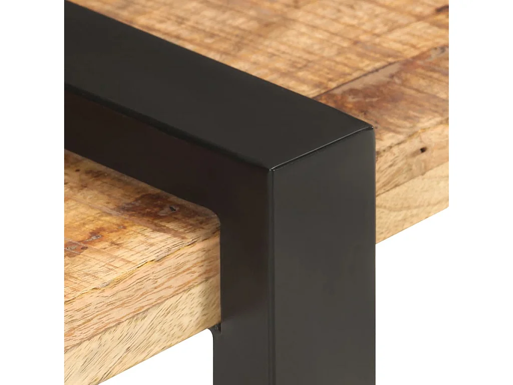 Meuble TV 160x40x40 Bois massif de manguier brut