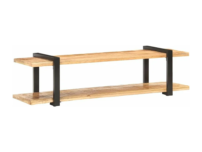 Meuble TV 160x40x40 Bois massif de manguier brut