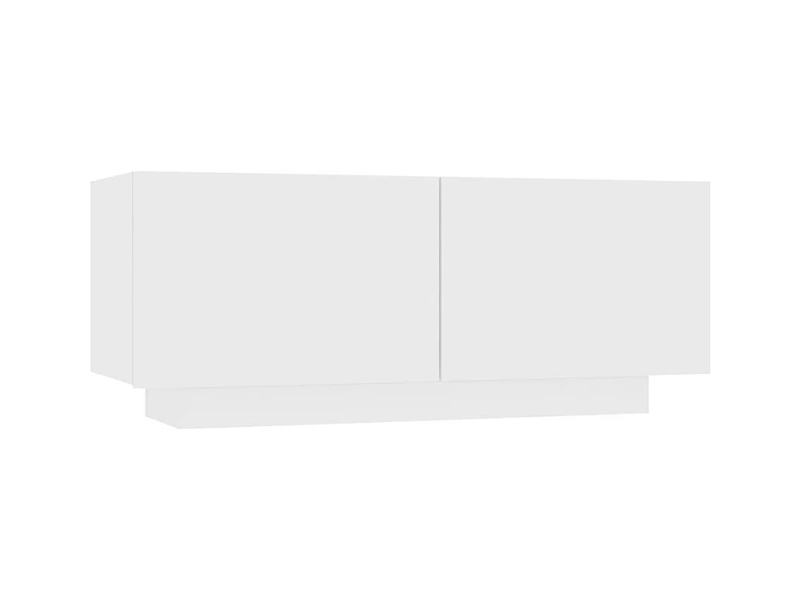 Meuble TV Blanc 100x35x40