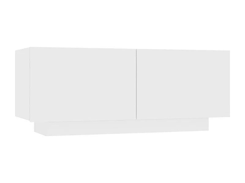 Meuble TV Blanc 100x35x40