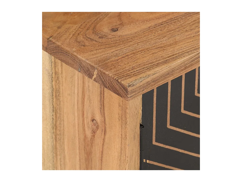 Meuble TV 115x30x39 Bois d'acacia massif