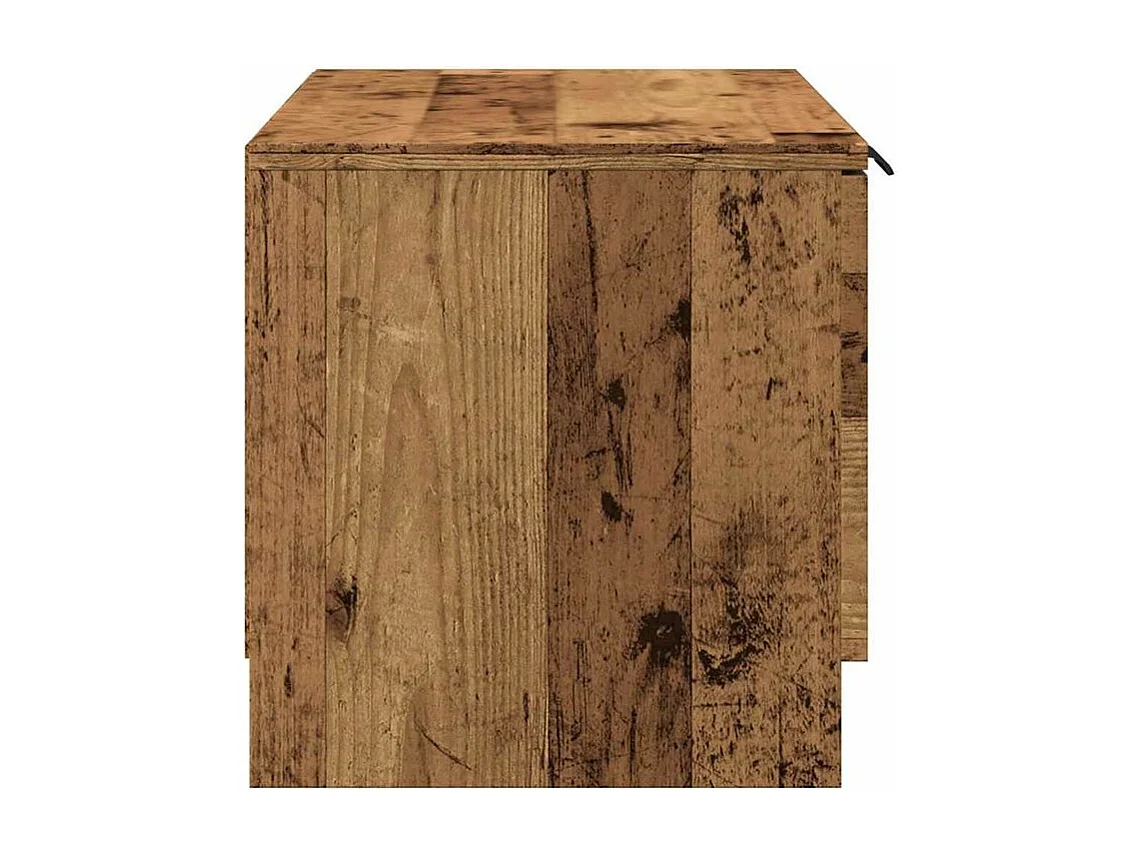 Meuble TV vieux bois 80x35x36,5 bois d'ingénierie