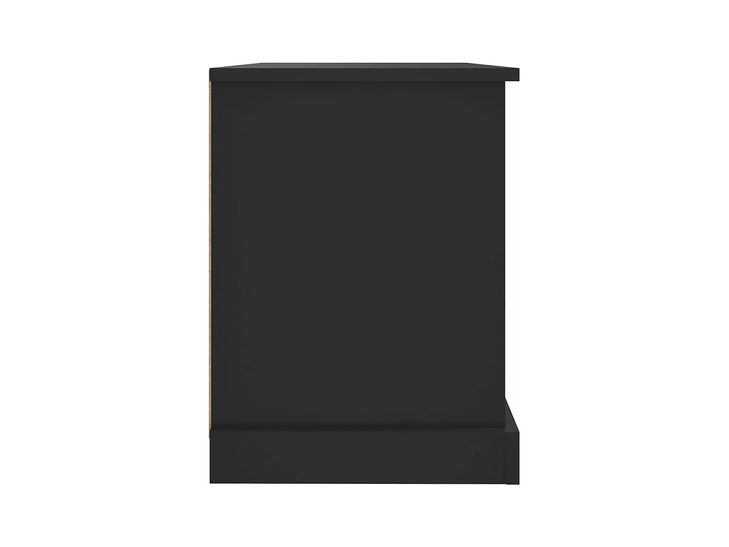 Meuble TV noir 73x35,5x47,5 bois d'ingénierie