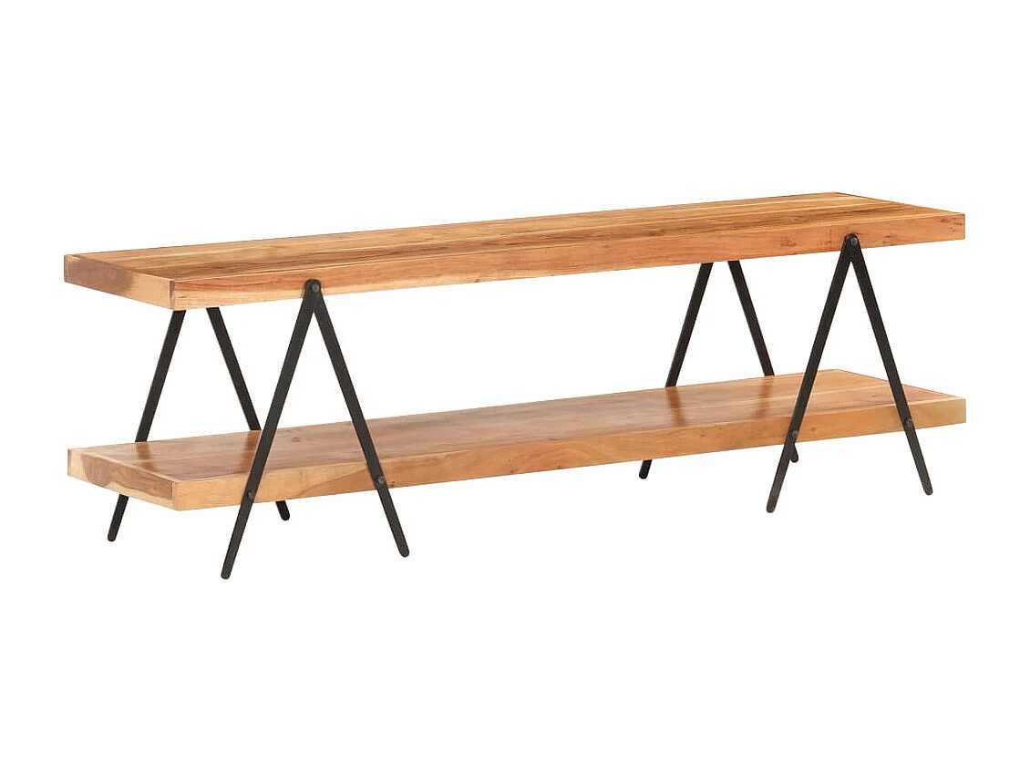 Meuble TV 160x40x50 Bois d'acacia solide