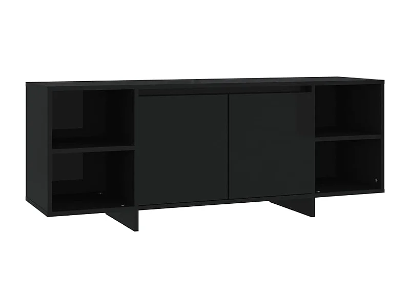 Meuble TV Noir 130x35x50