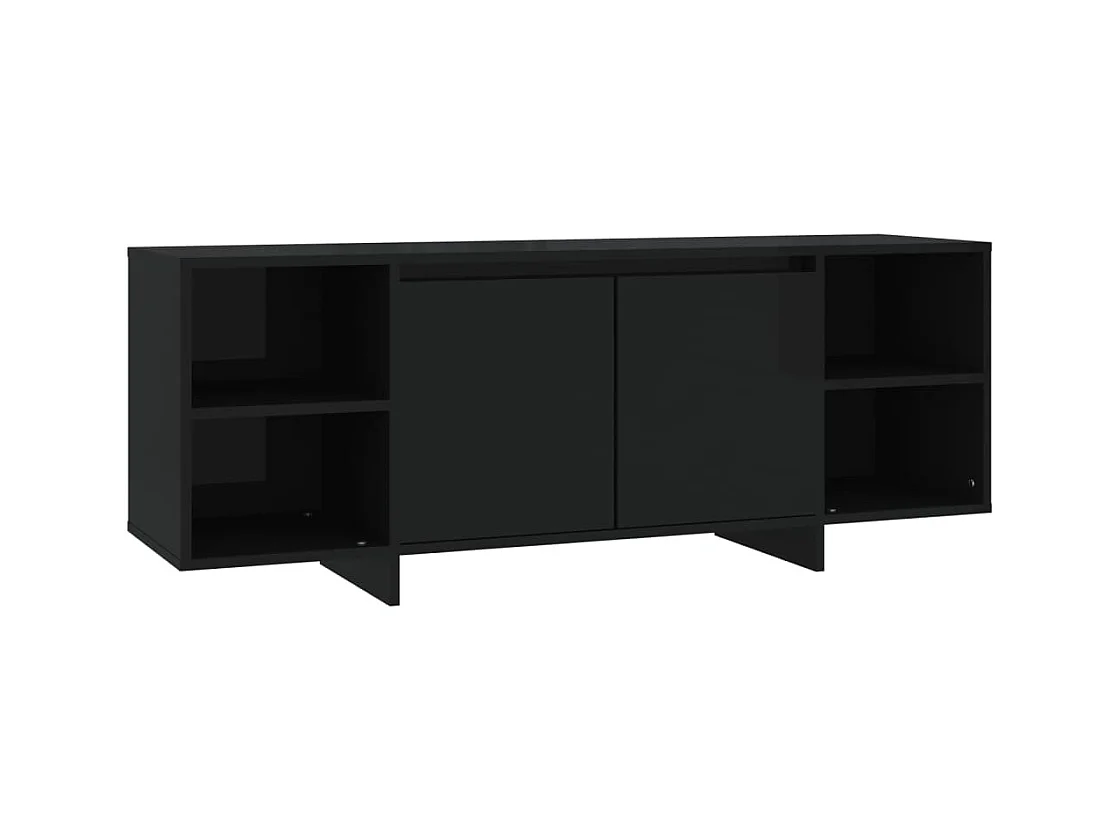 Meuble TV Noir 130x35x50