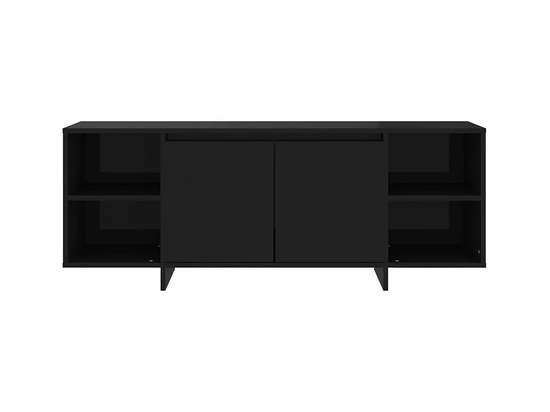 Meuble TV Noir 130x35x50