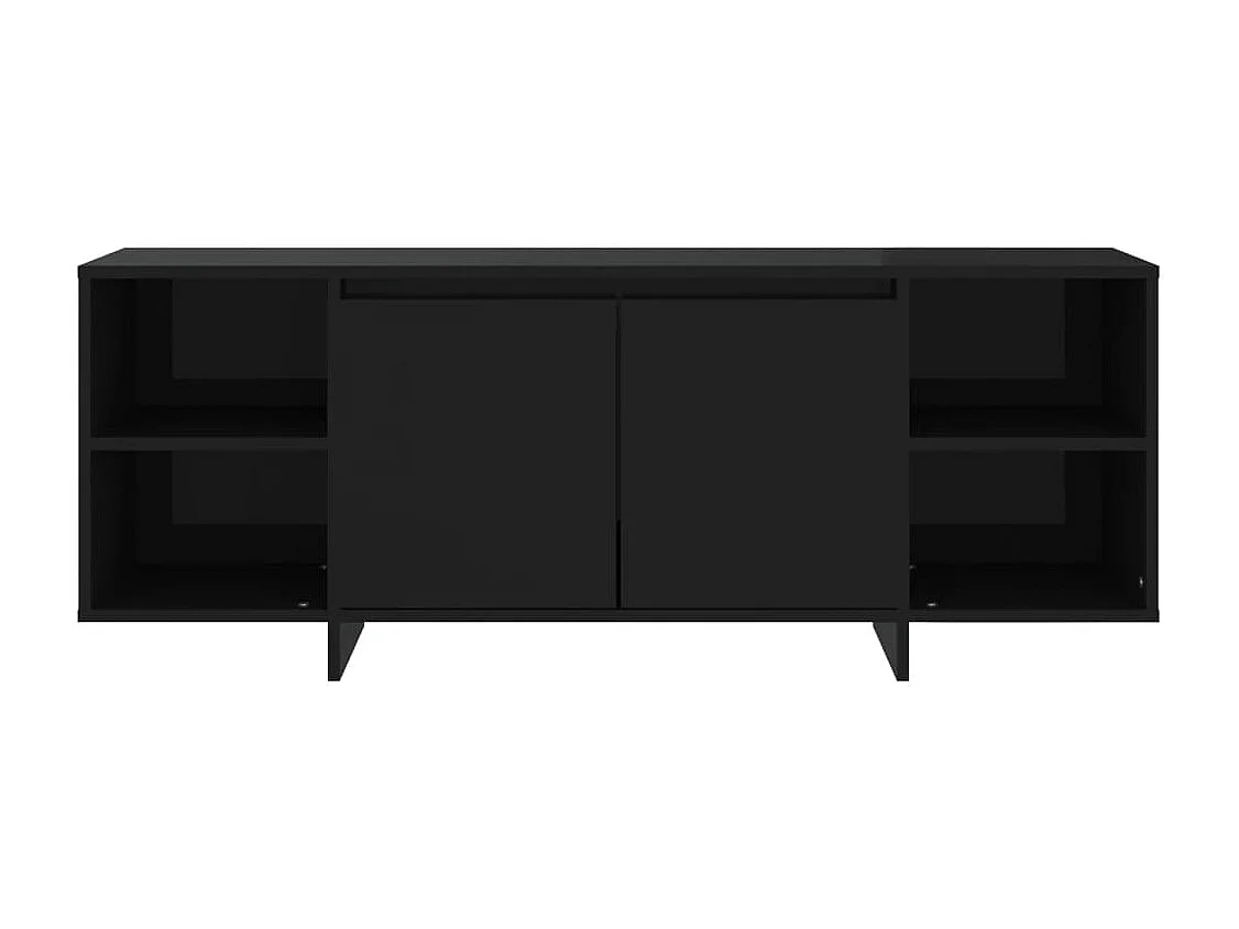 Meuble TV Noir 130x35x50