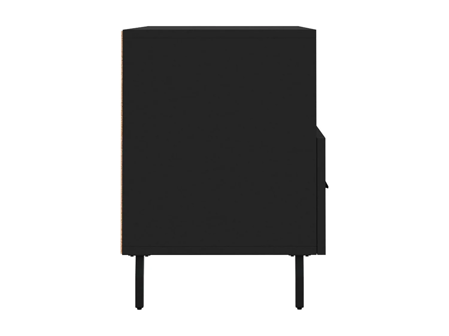 Meuble TV Noir 80x36x50 Bois d'ingénierie