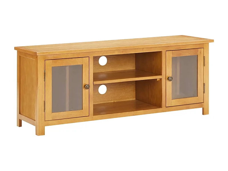 Meuble TV 110x35x44 Bois de chêne massif