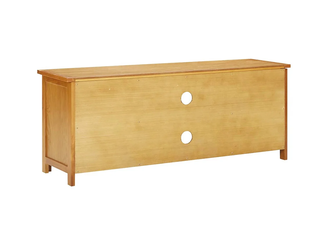 Meuble TV 110x35x44 Bois de chêne massif
