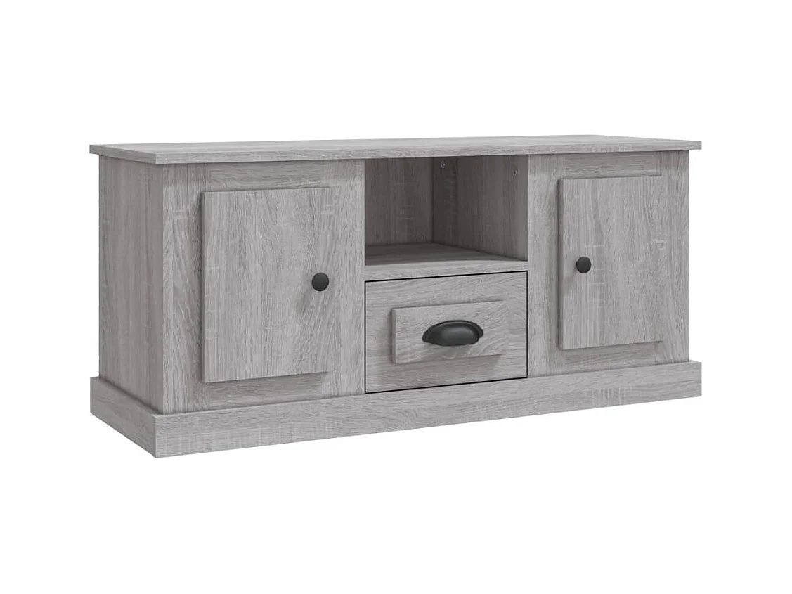 Meuble TV sonoma gris 100x35,5x45 bois d'ingénierie