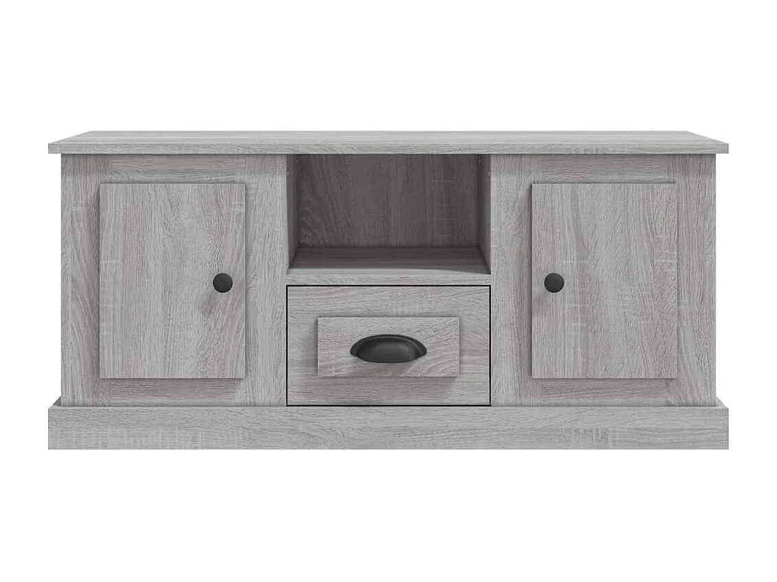 Meuble TV sonoma gris 100x35,5x45 bois d'ingénierie