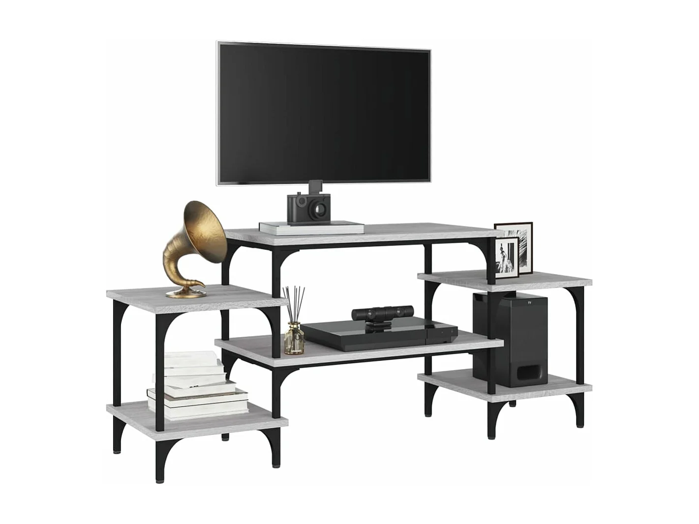 Meuble TV Sonoma gris 117x35x52 Bois d'ingénierie
