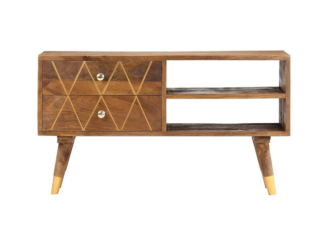 Meuble TV 85x35x47 Bois massif de manguier