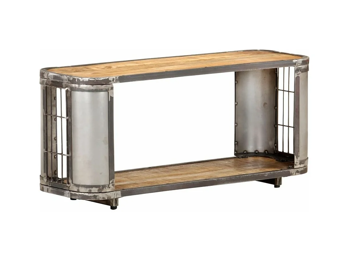 Meuble TV 90x30x40 Bois de manguier massif Kizzo 90