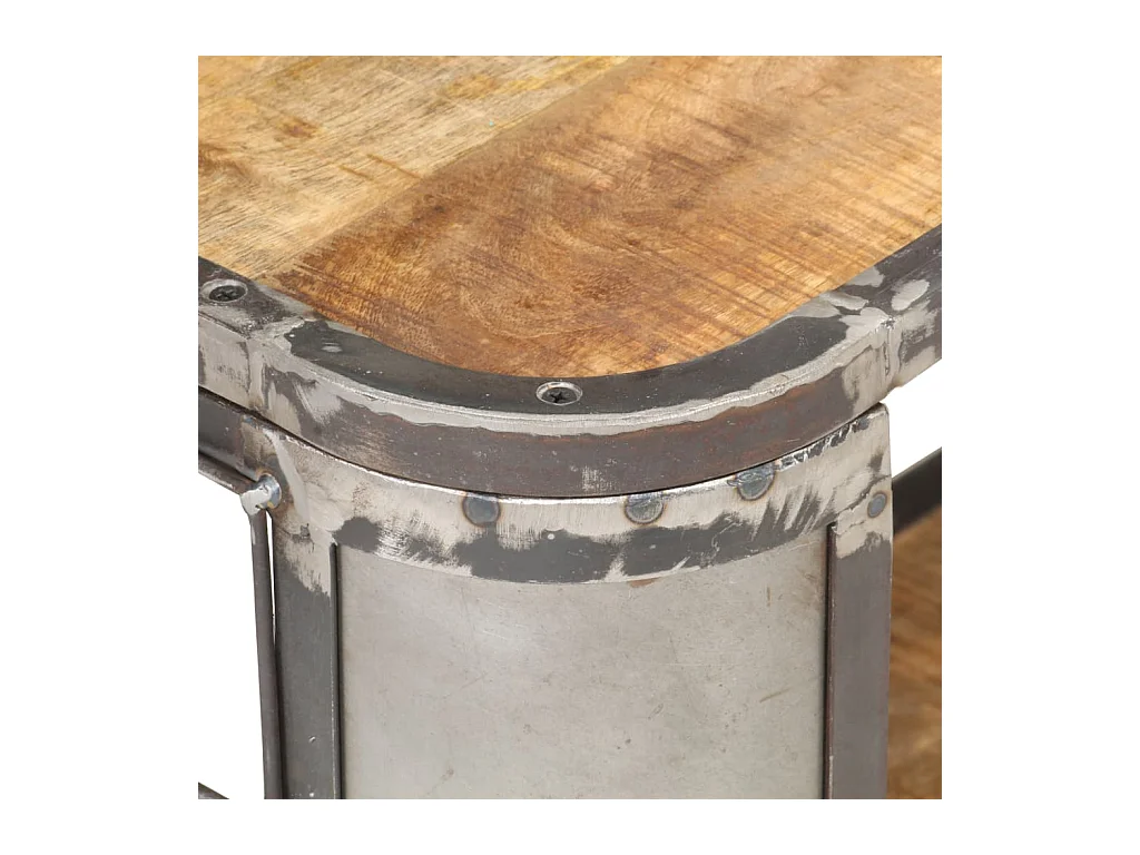 Meuble TV 90x30x40 Bois de manguier massif Kizzo 90