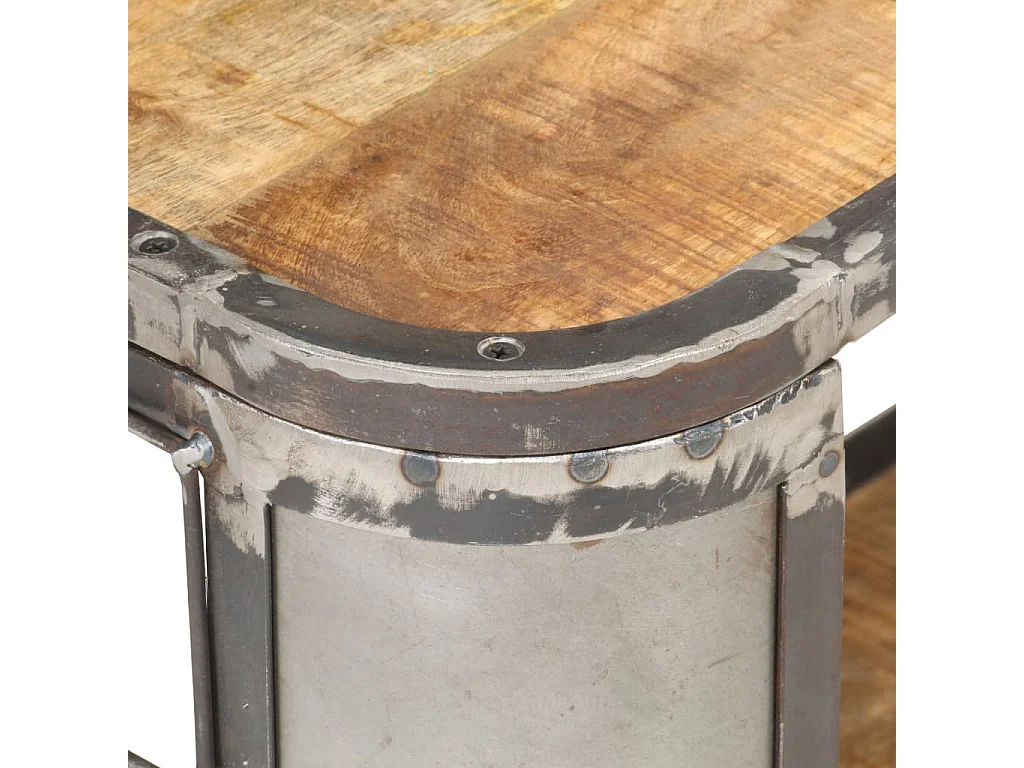 Meuble TV 90x30x40 Bois de manguier massif Kizzo 90