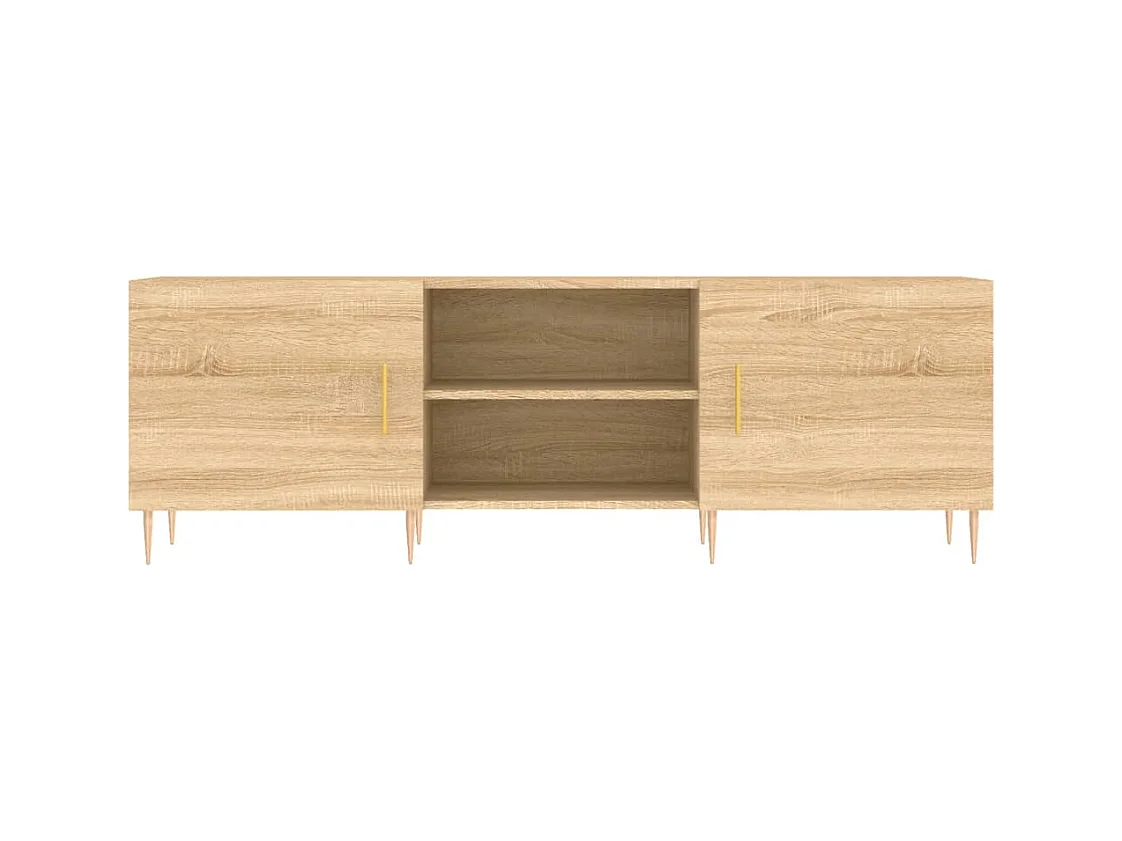 Meuble TV chêne sonoma 150x30x50 bois d'ingénierie