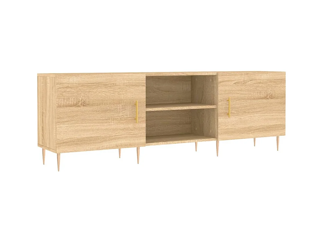 Meuble TV chêne sonoma 150x30x50 bois d'ingénierie