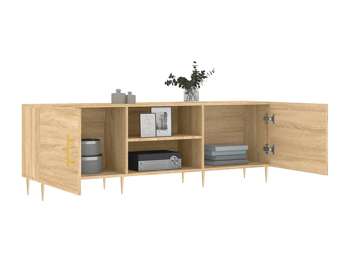 Meuble TV chêne sonoma 150x30x50 bois d'ingénierie