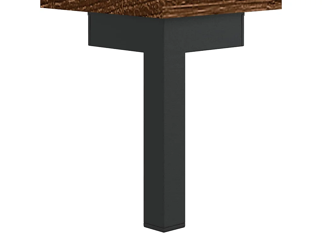 Meuble TV chêne marron 102x36x50 bois d'ingénierie