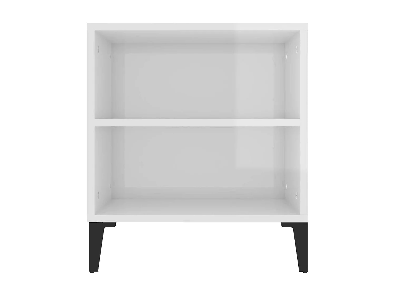 Meuble TV Blanc brillant 102x44,5x50 Bois d'ingénierie