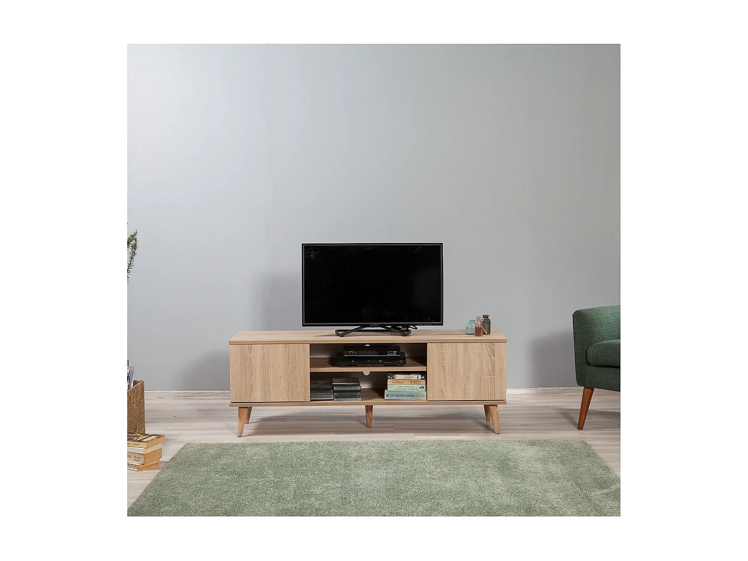 Mobile TV – 140 cm – Rovere Sonoma – Truciolare