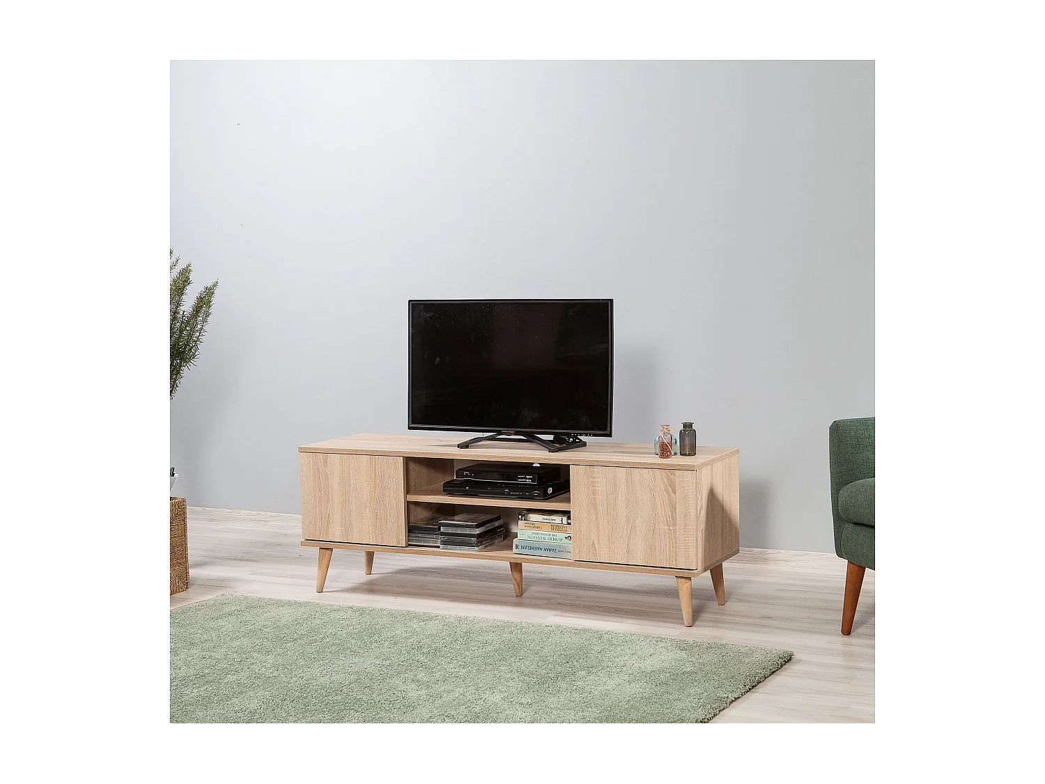 Mobile TV – 140 cm – Rovere Sonoma – Truciolare