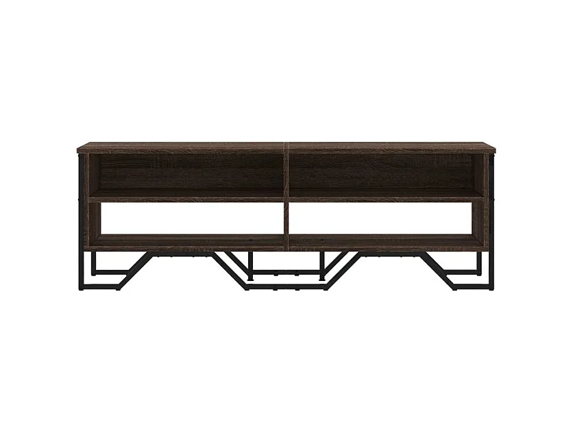 Meuble TV chêne marron 122x34x41 bois d'ingénierie